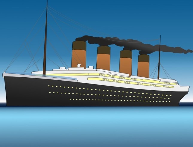 A Cartoon representation of Titanic