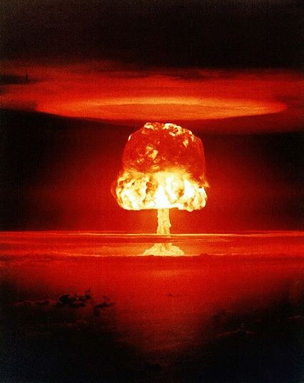 Castle Romeo nuclear test (yield 11 Mt) on Bikini Atoll.