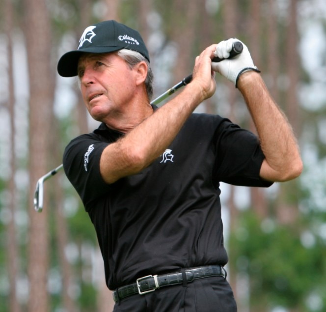 Famous golfer Gary Player who won 9 titles in his career