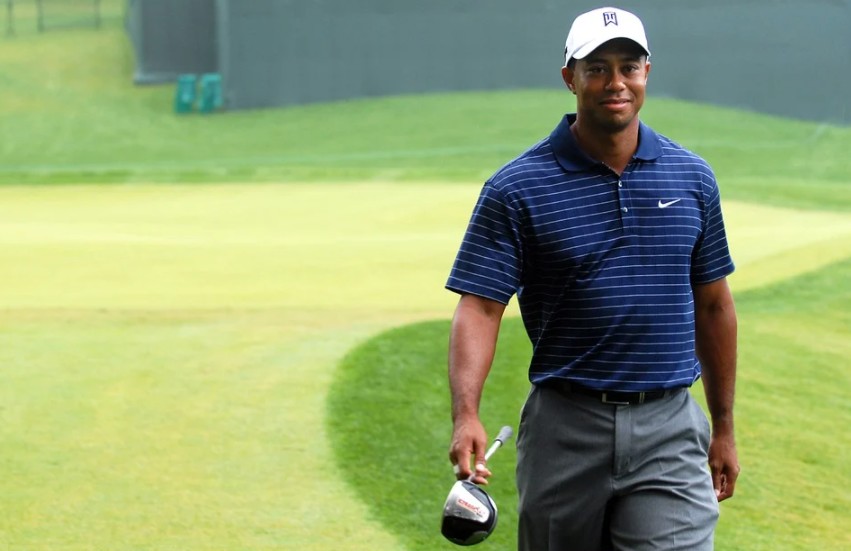 Famous golfer Tiger Woods, one of the best players of Golf of all times