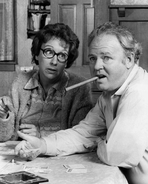 Jean Stapleton and Carroll O’Connor, lead actors of All in the Family