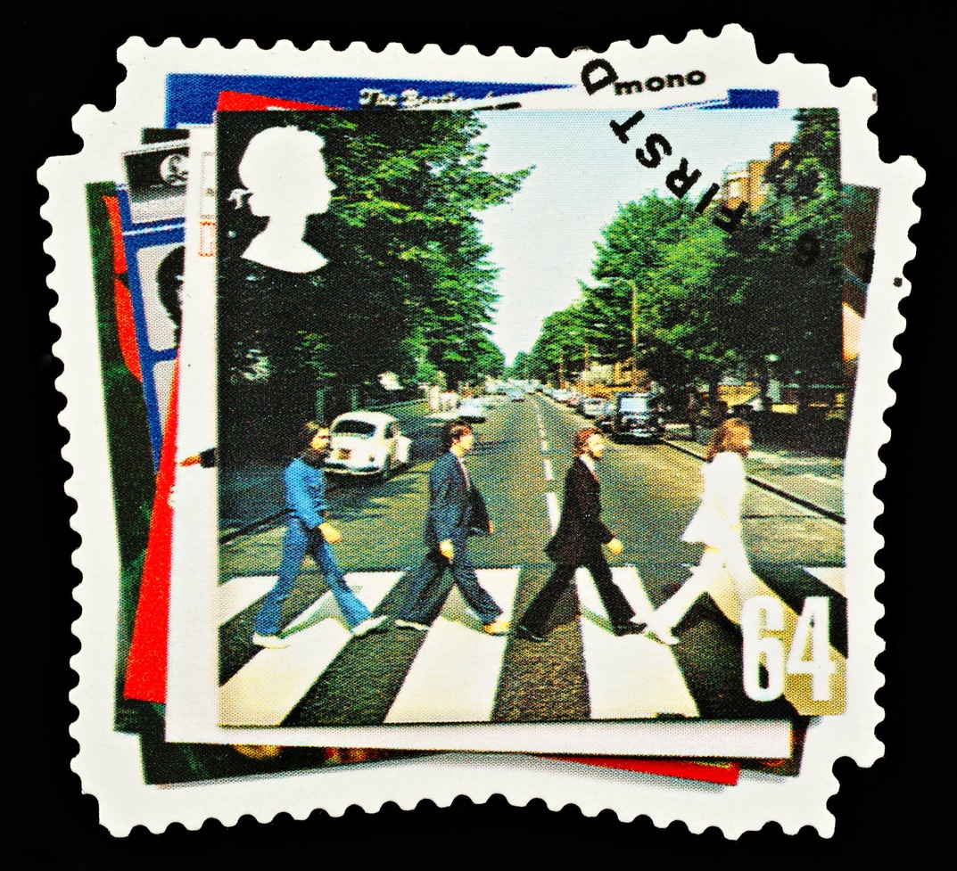 Beatles Pop Group Postage Stamp