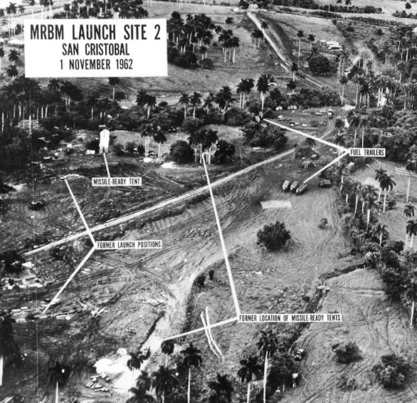 Pictures of Soviet missile silos in Cuba, taken by US spy planes