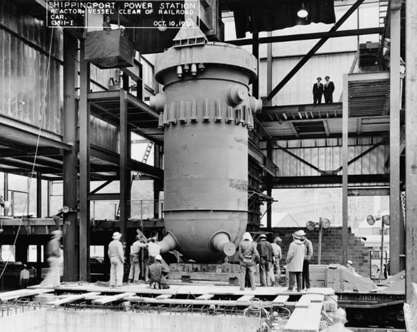 Reactor pressure vessel during construction
