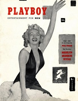 The front cover of the first issue of Playboy, featuring Marilyn Monroe