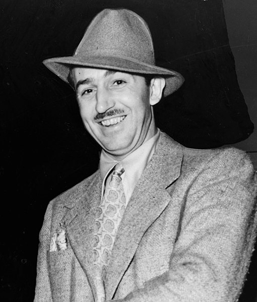 a portrait of Walt Disney in 1938