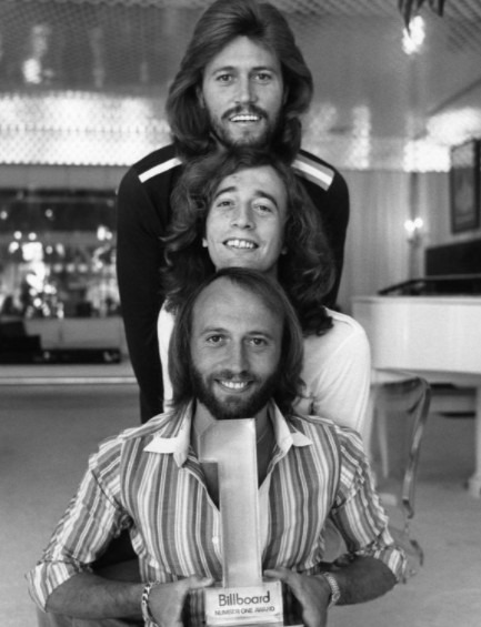 an image of the three members of the Bee Gees band