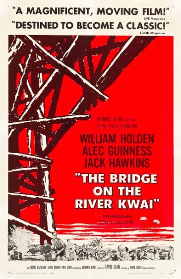 poster for the US theatrical release of The Bridge on the River Kwai
