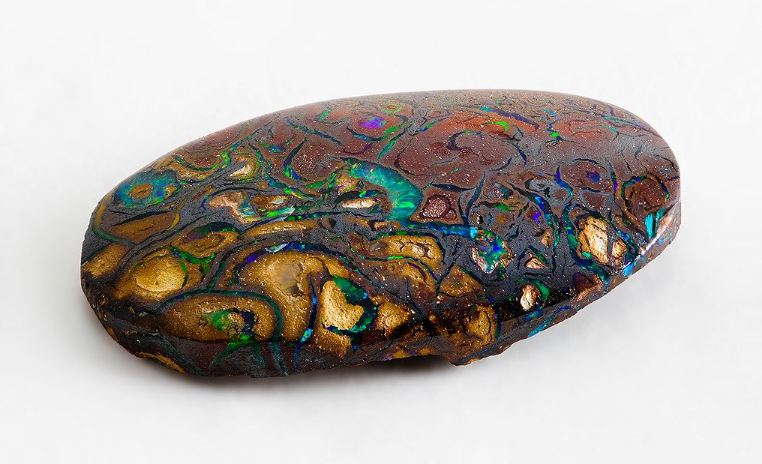 Polished opal from Yowah