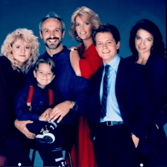 Cast of the famous 80s sitcom, The Family Ties.