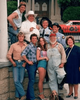 Cast of the show, The Dukes of Hazzard.