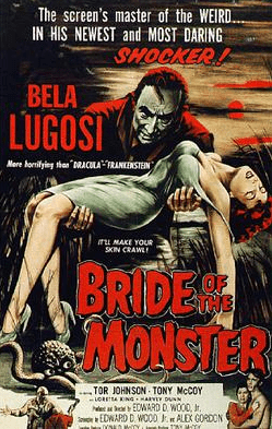 Original movie poster to Ed Wood's 'Bride of the Monster'