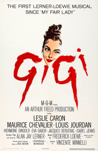 Theatrical poster of the film GIGI.