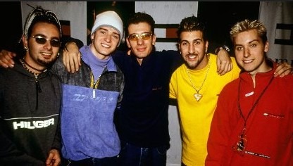 Group photo of one of the biggest boy bands of the 90s, NSYNC