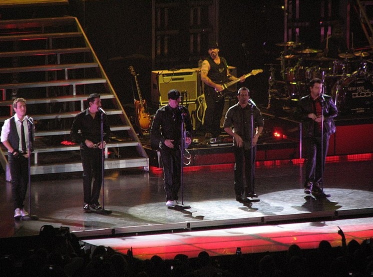 New kids on the block, performing in 2008