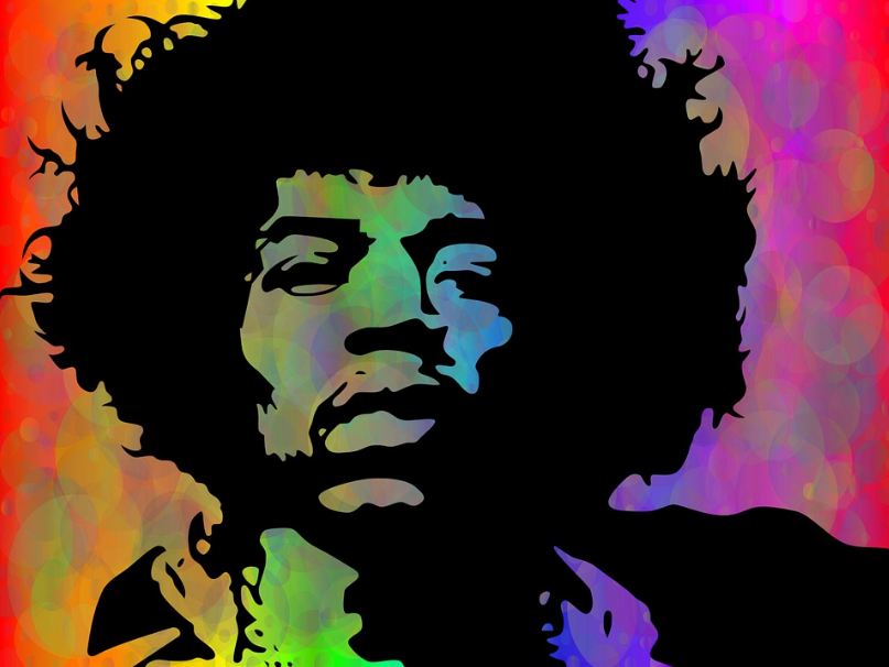 Jimi Hendrix, psychedelic background