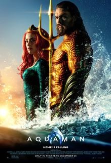 Aquaman poster with Amber Heard as Mera