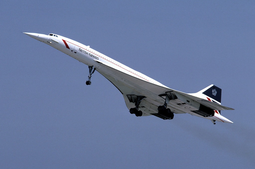 The first commercial Concorde flight