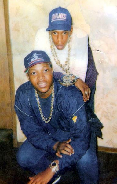 Jay-Z with a friend in 1988