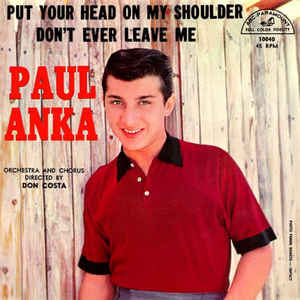 Paul Anka song cover Put Your Head On My Shoulder