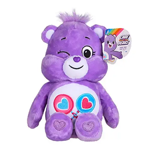 Care Bears Share Bear Bean Plush, 9 inches , Purple