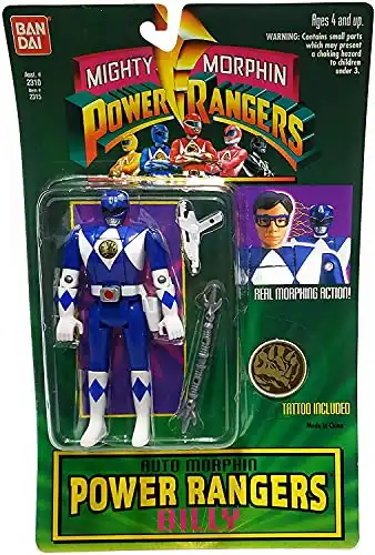 Power Rangers Auto Mighty Morphin Billy Action Figure