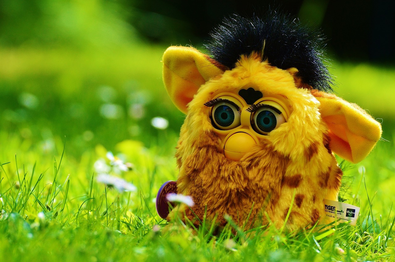 yellow Furby toy