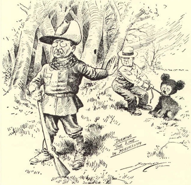 the political cartoon drawn by Clifford Berryman that inspired the creation of the Teddy Bear