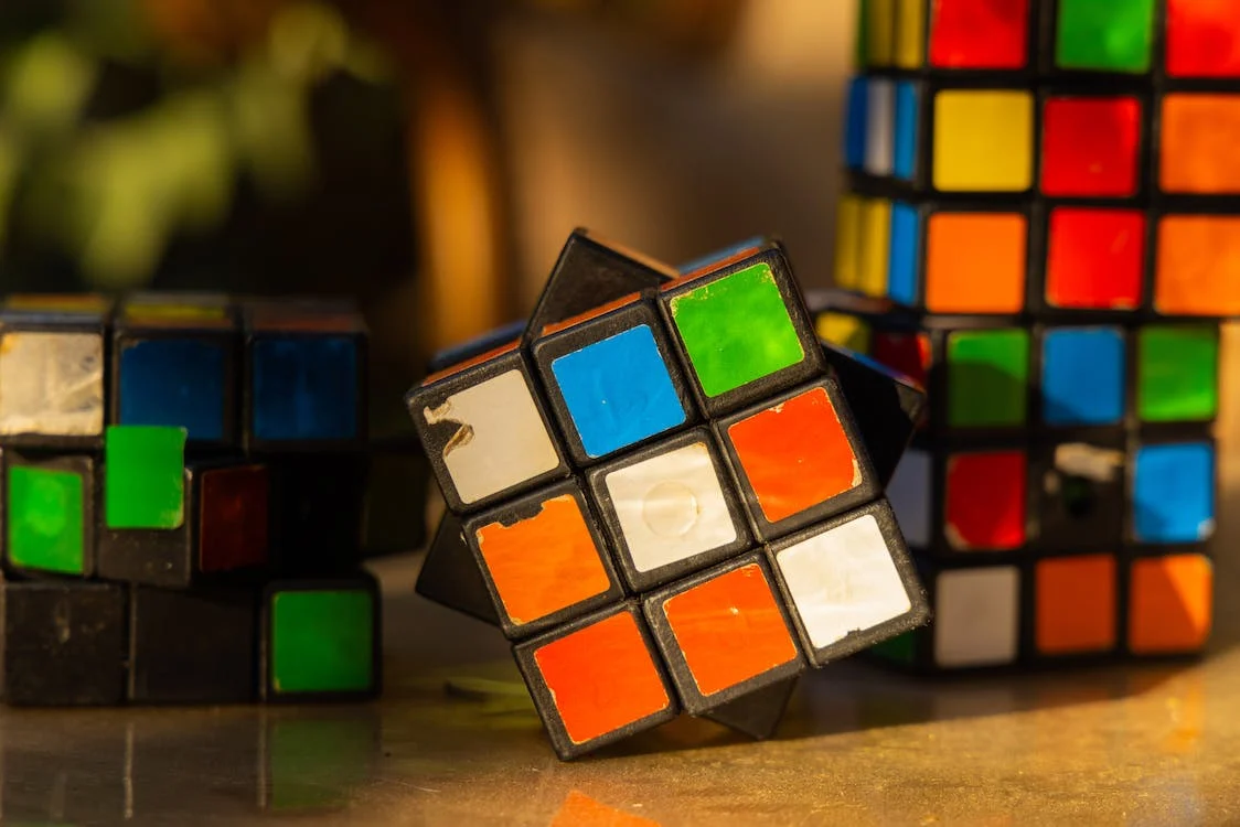 vintage Rubik’s cubes