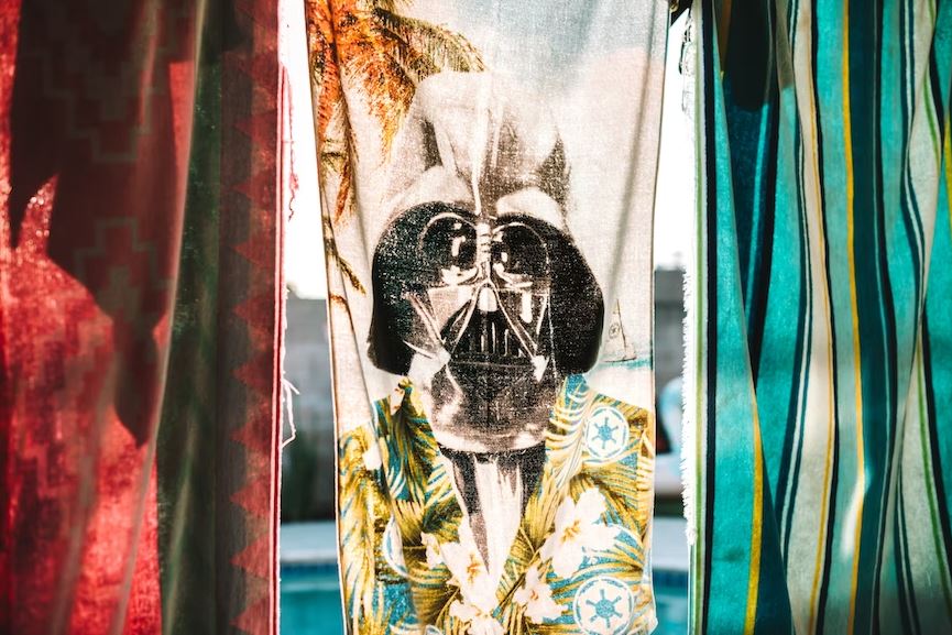 vintage Star Wars print on a cloth