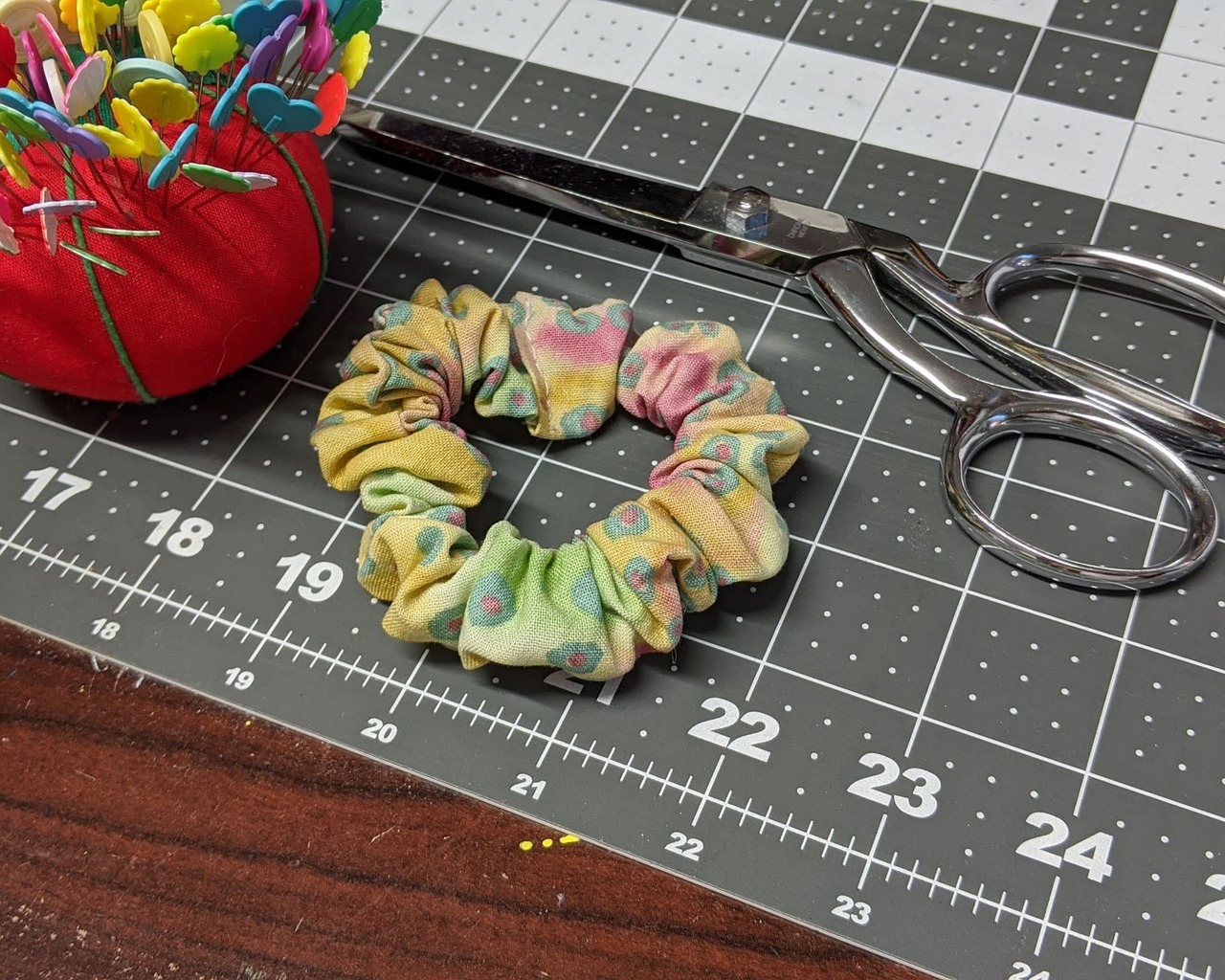 colorful scrunchie