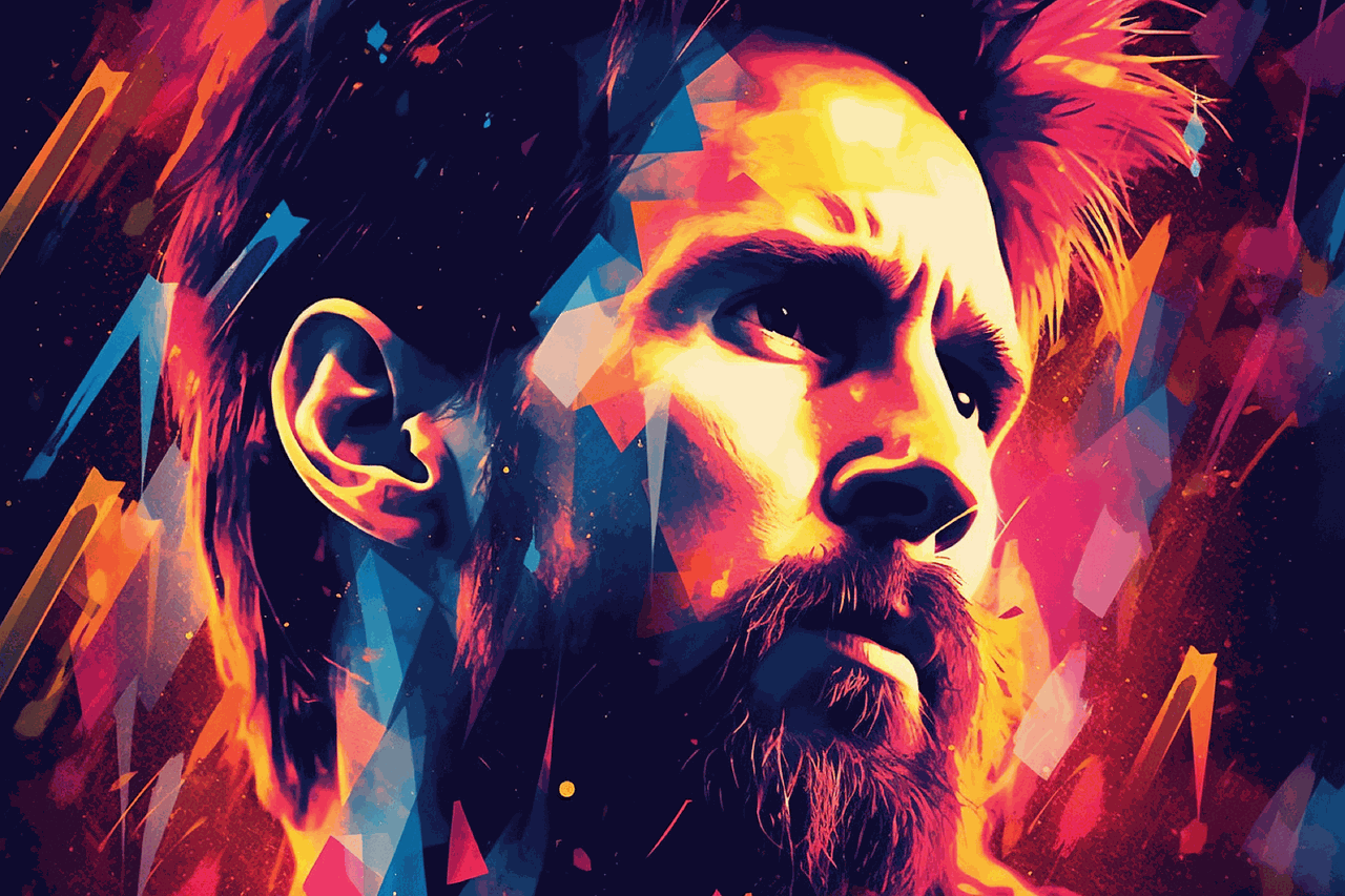 Lionel Messi portrait
