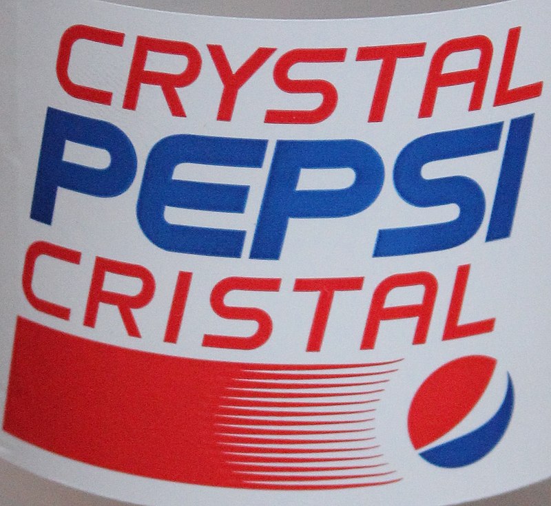 Crystal Pepsi label