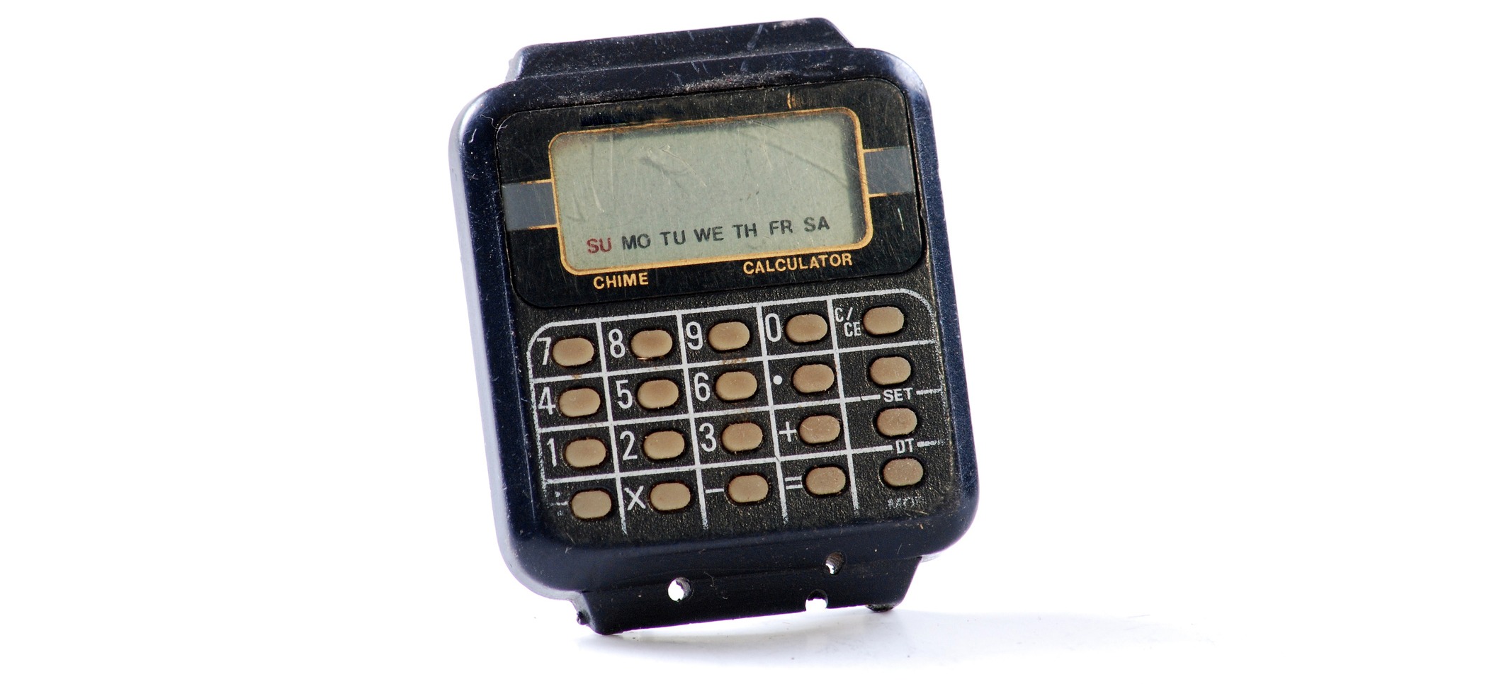 broken calculator watch