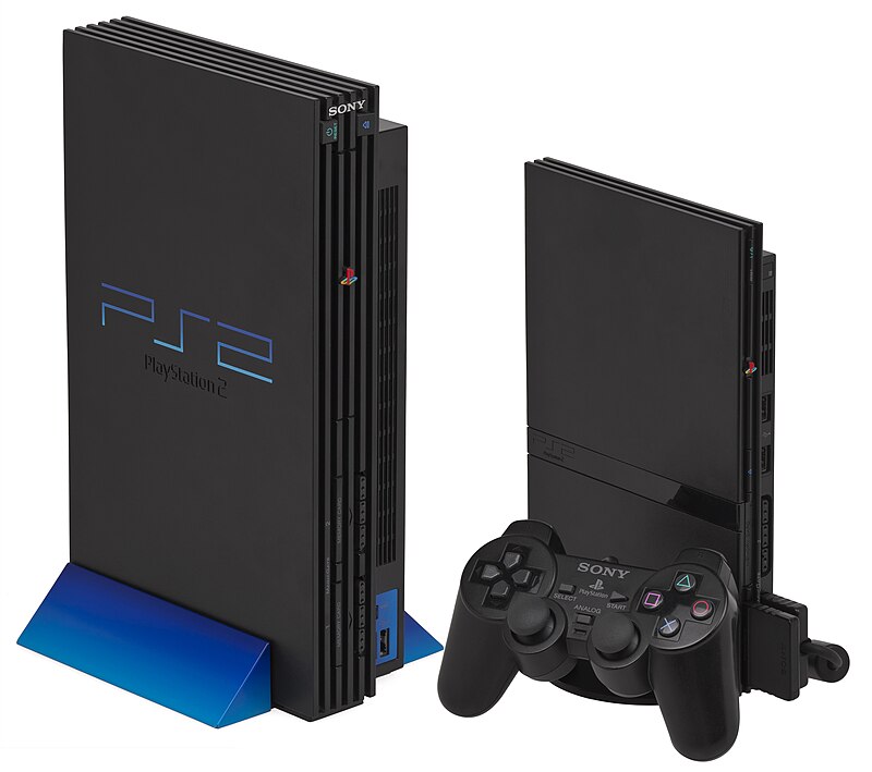the original and the Slim version of the PlayStation 2