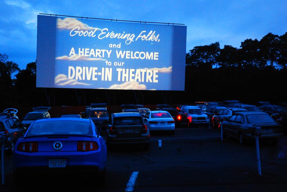 A drive-in theater