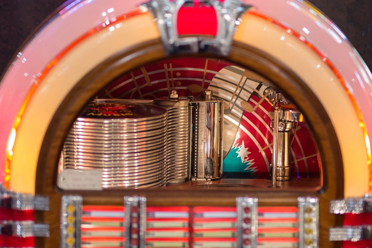 a retro jukebox