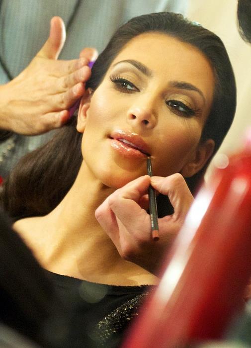 Kim Kardashian at an event for The Heart Truth in 2010