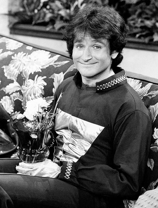 Robin Williams stars as Mork on ABC Television's Mork and Mindy, 1978