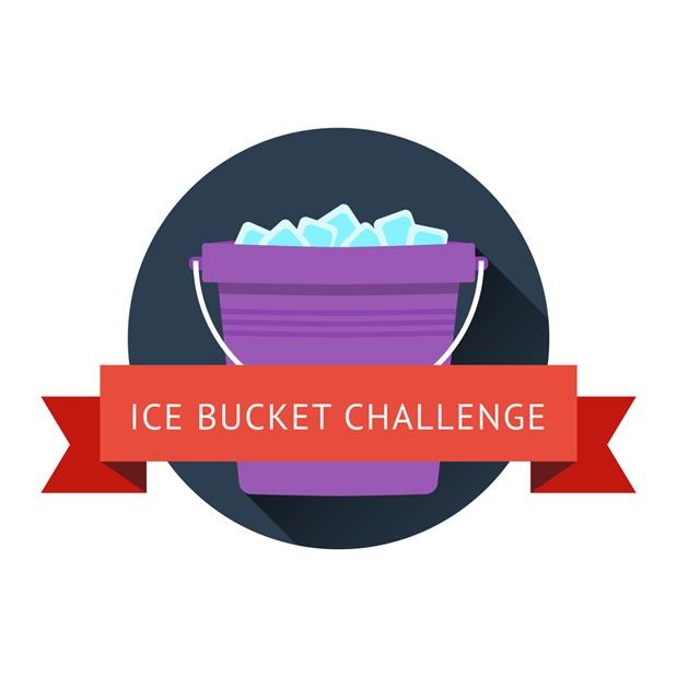 Ice bucket challenge graphic art