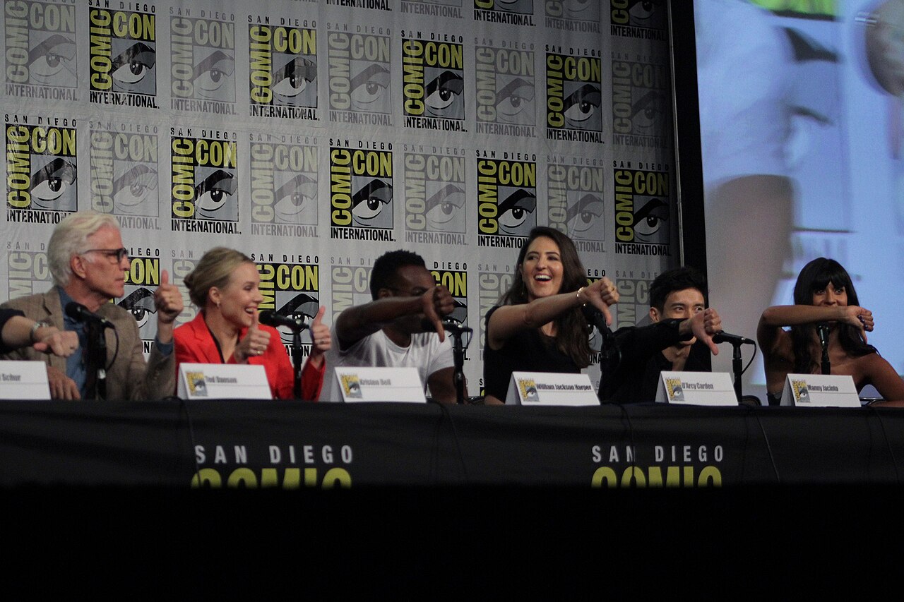 The cast of The Good Place at the 2018 San Diego Comic-Con