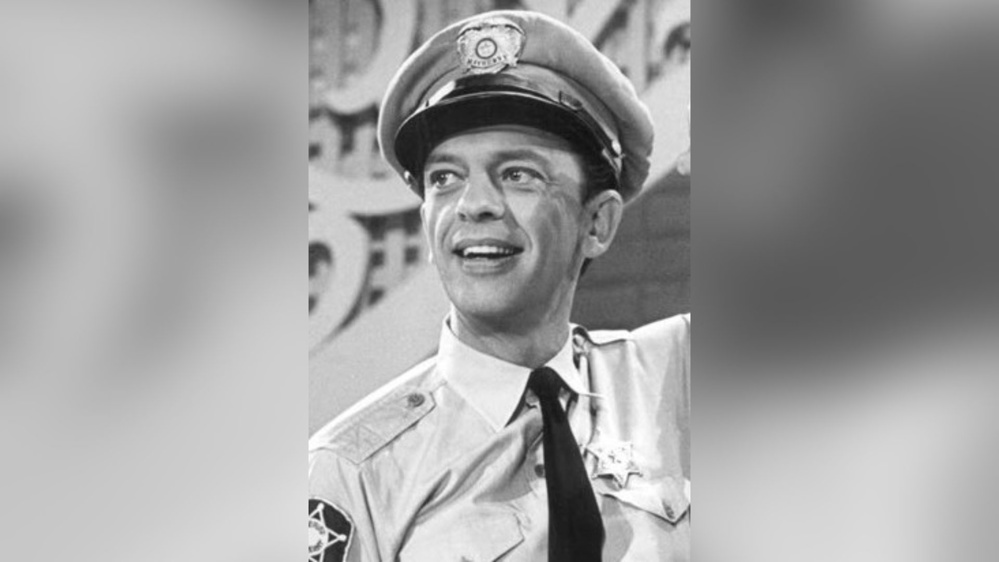 Publicity photo of Don Knotts from a Jim Nabors television special. In the special, Knotts and former co-star Andy Griffith revive their Andy and Barney roles for a skit on the show